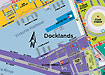 Melbourne's Docklands map