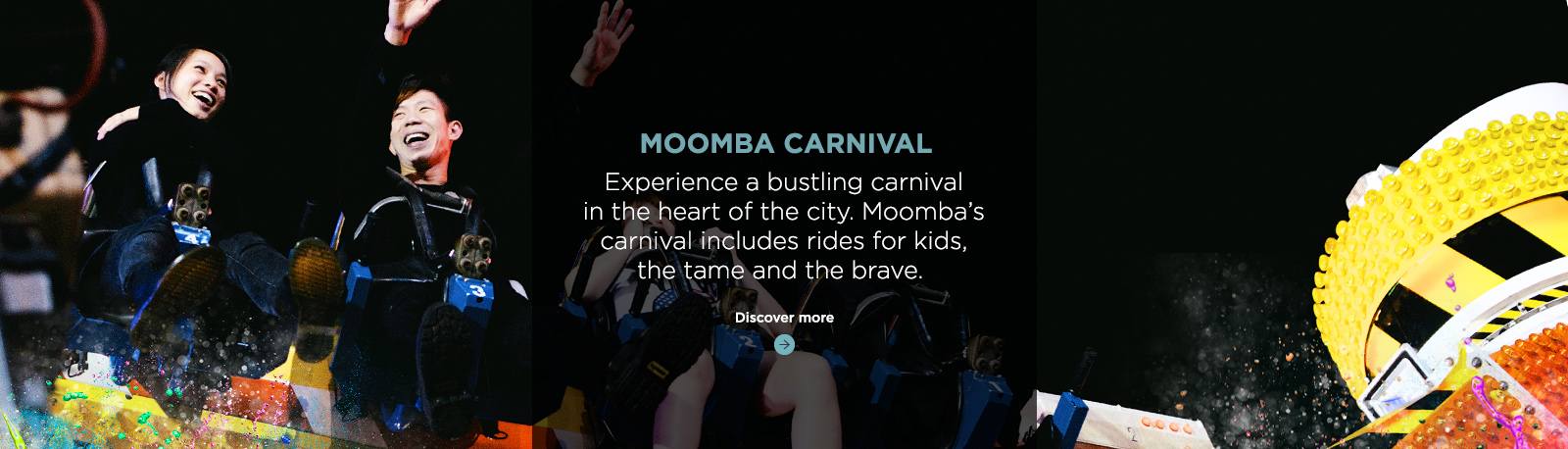 Explore the rides and attractions of Moomba 2015