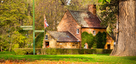 Cook's Cottage in Fitzroy Gardens Melbourne.